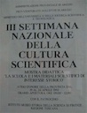 07 - III sett. della cult. scientifica